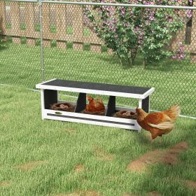 Nesting Boxes Chicken Coop Accessories for Up to 3 Chickens (Option: Gray-1275x350x505 mm)