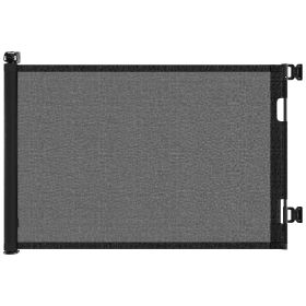 Retractable Baby Gate, Mesh Dog Gate For Doorways, Extends Up To 76  Wide, 33  Tall Child Safety Gate For Doorways, Indoor & Outdoors, Stairs, Ha (Color: Black)