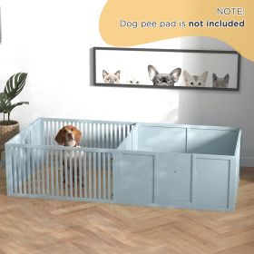 Whelping Box for Dogs Built for Mother's Comfort (Option: Light Gray)