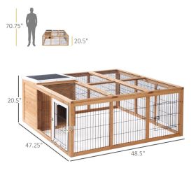 Rabbit Hutch, Waterproof Rabbit House for Small Animals, Natural (Option: Natural)