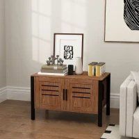 PawHut Cat Litter Box Enclosure With Tall Legs, Scratching Board, Dark Brown, (Option: Dark Brown)