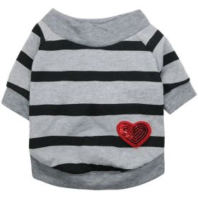 Jarre Aero Bull Pug Puppy Clothes Teddy Milk Cat Pet Spring And Summer Thin Small Dog Puppy (Option: Gray-XL)
